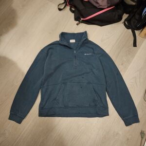 Columbia Teal Blue Half-Zip Pullover